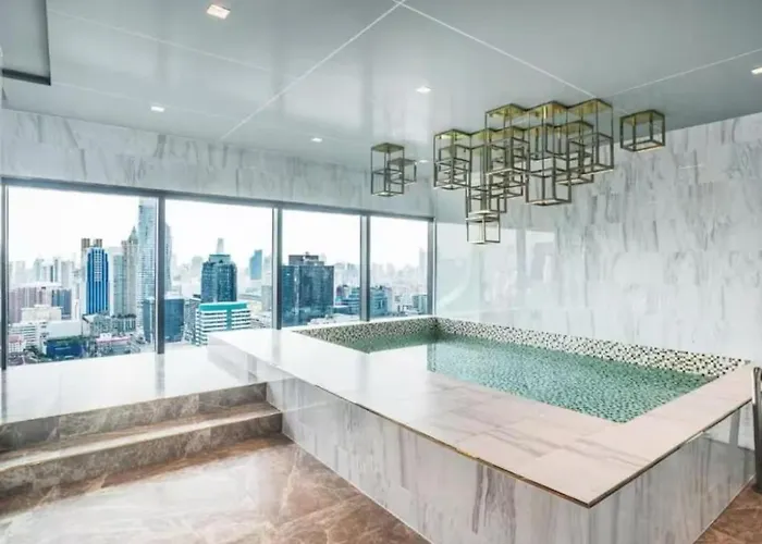 Appartamento Luxe Siam Pool 360 Near Bts Shopping
